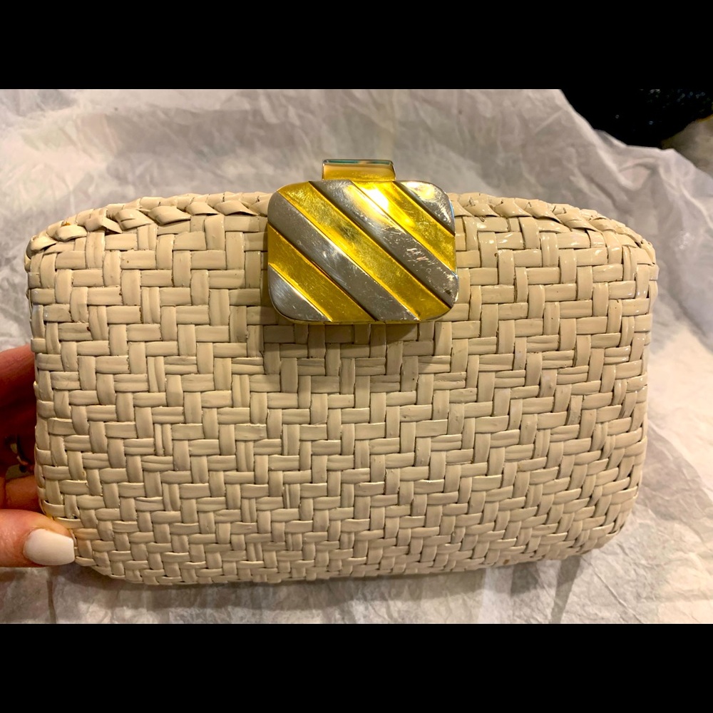 Vintage Rodo Wicker Clutch